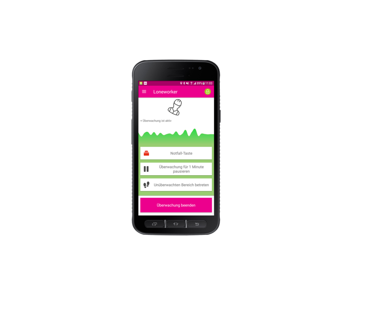 Mobile-App Alleinarbeiterschutz